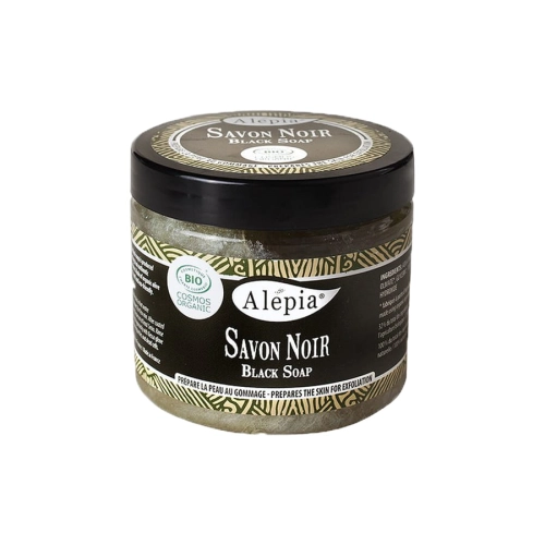 Czarne mydło (savon noir)  peelingujące do twarzy i ciała Bio 200gr