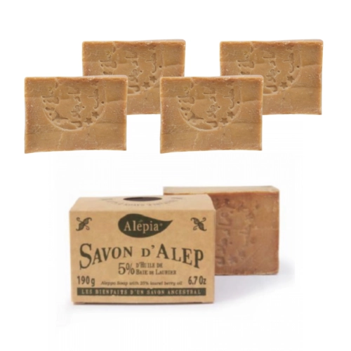 Zestaw Mydeł Aleppo 5% x 4 sztuki
