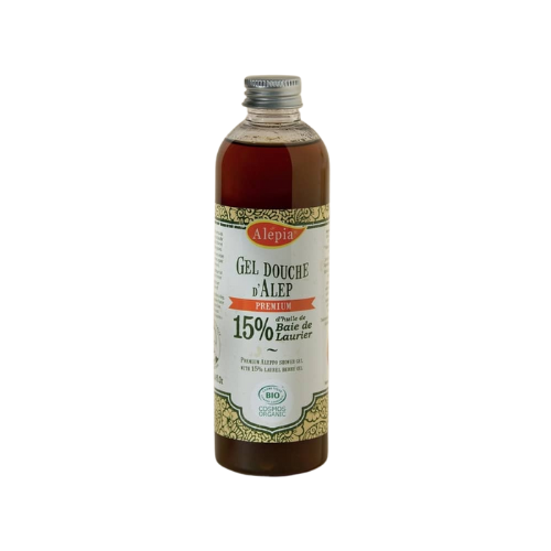 Żel pod prysznic na bazie mydła Aleppo premium 15% 250ml