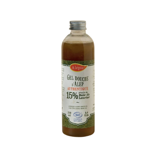 Żel pod prysznic na bazie mydła Aleppo 15% 250ml