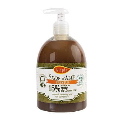 Mydło Aleppo Premium w płynie 15% oleju laurowego BIO 500ml